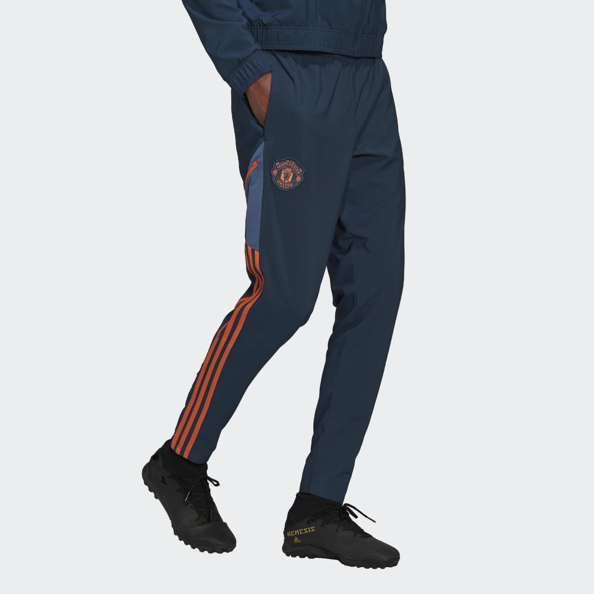 Pantalon de survêtement Manchester United 2022/2023 - Bleu/Orange