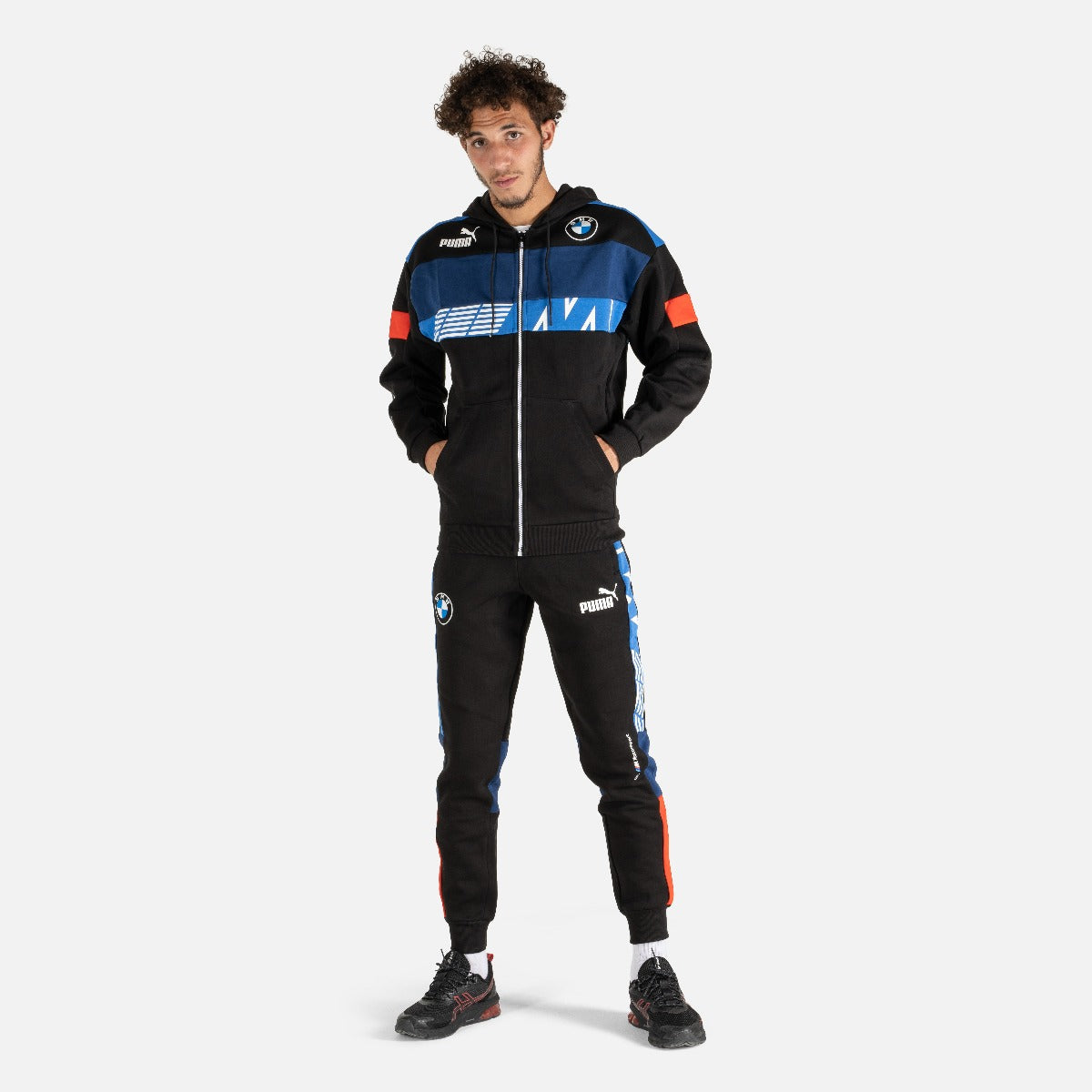 Puma BMW Motorsport Track Pants - Black/Blue/Red