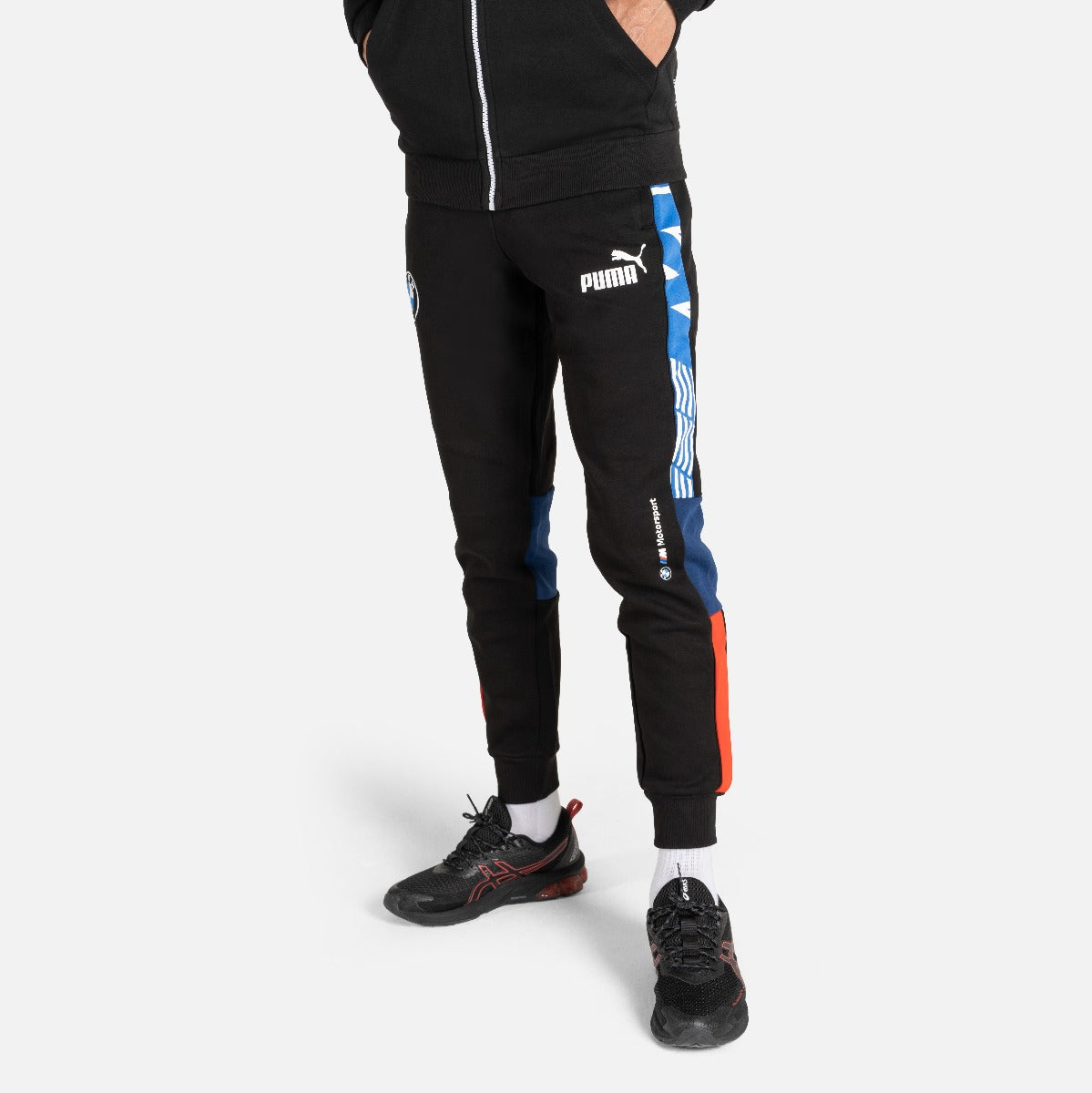 Puma BMW Motorsport Track Pants - Black/Blue/Red