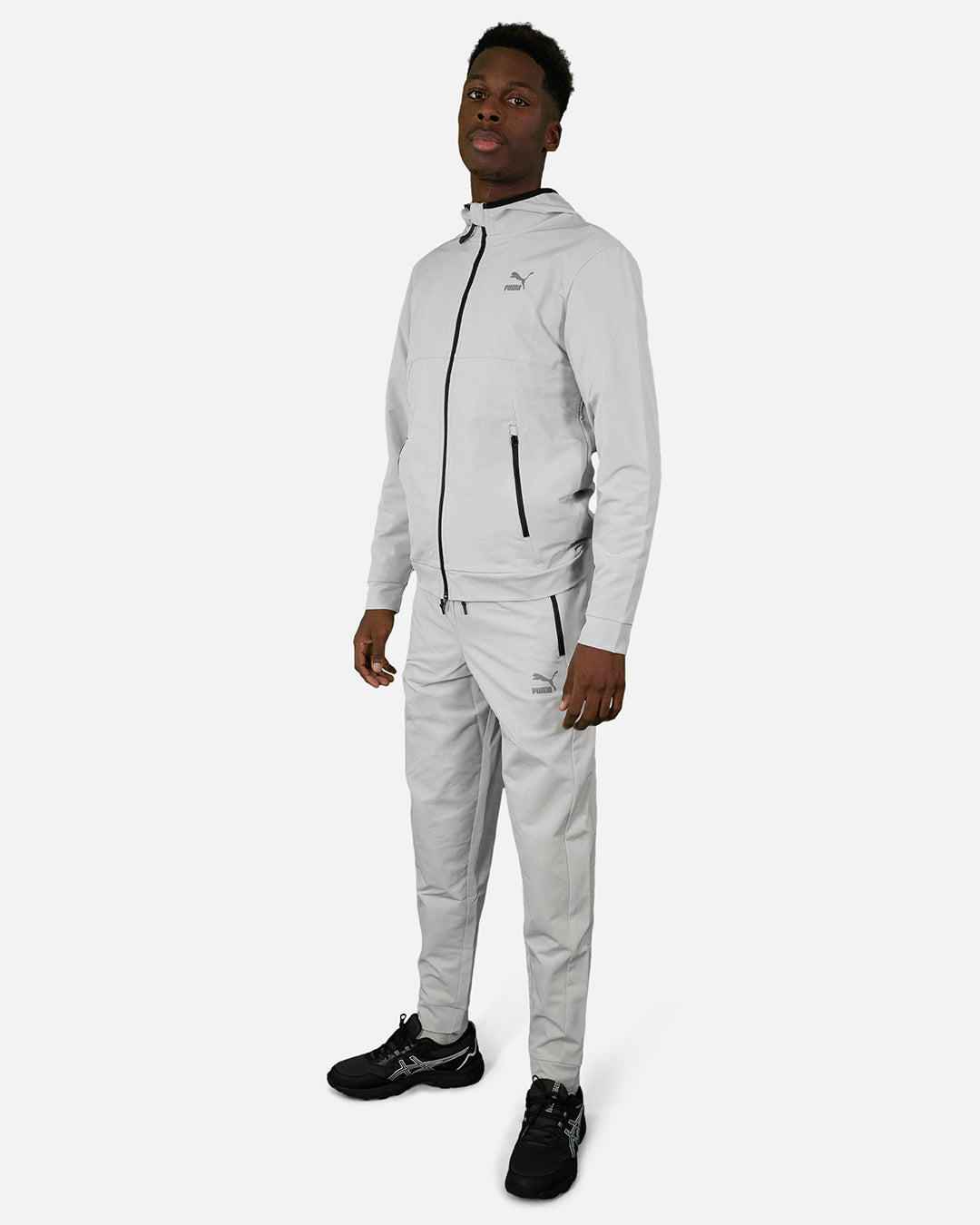 Pantaloni sportivi Puma Woven - Grigio/Nero