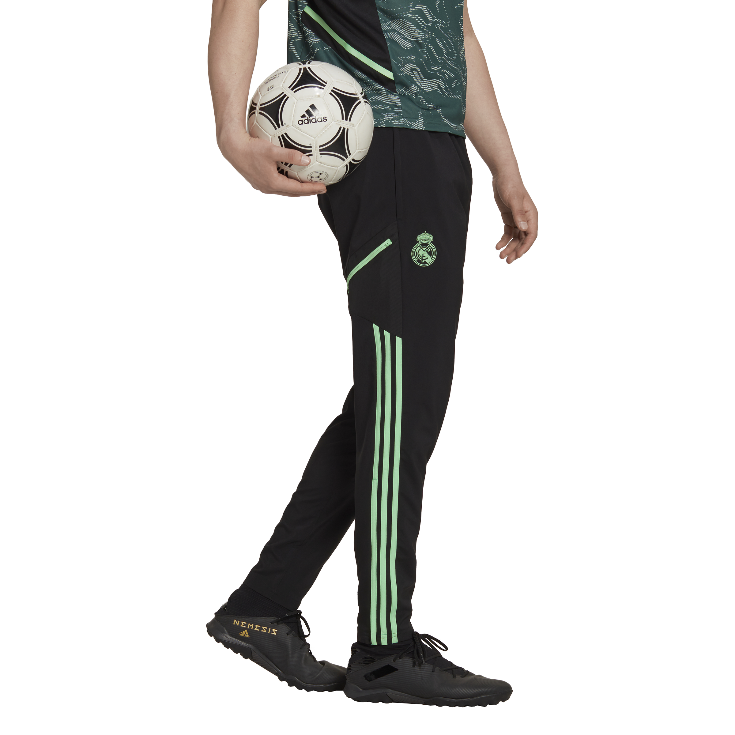 Pantalon de survêtement Real Madrid 2022/2023 - Noir/Vert