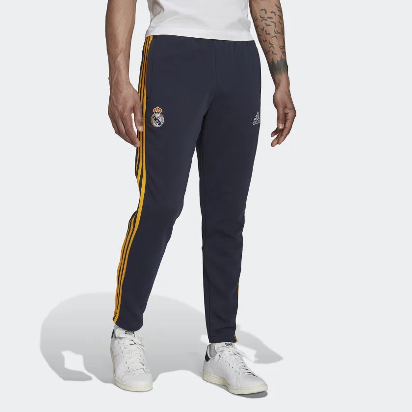 Pantalon de survêtement Real Madrid 3 Stripes 2022/2023 - Bleu/Jaune