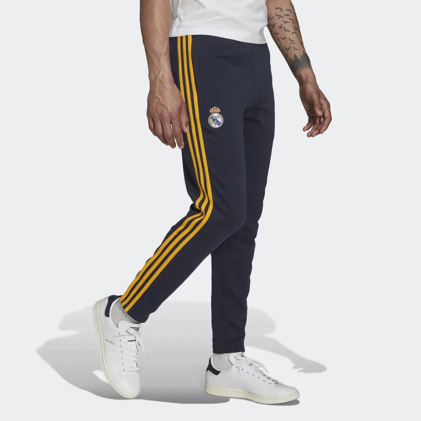 Pantalon de survêtement Real Madrid 3 Stripes 2022/2023 - Bleu/Jaune