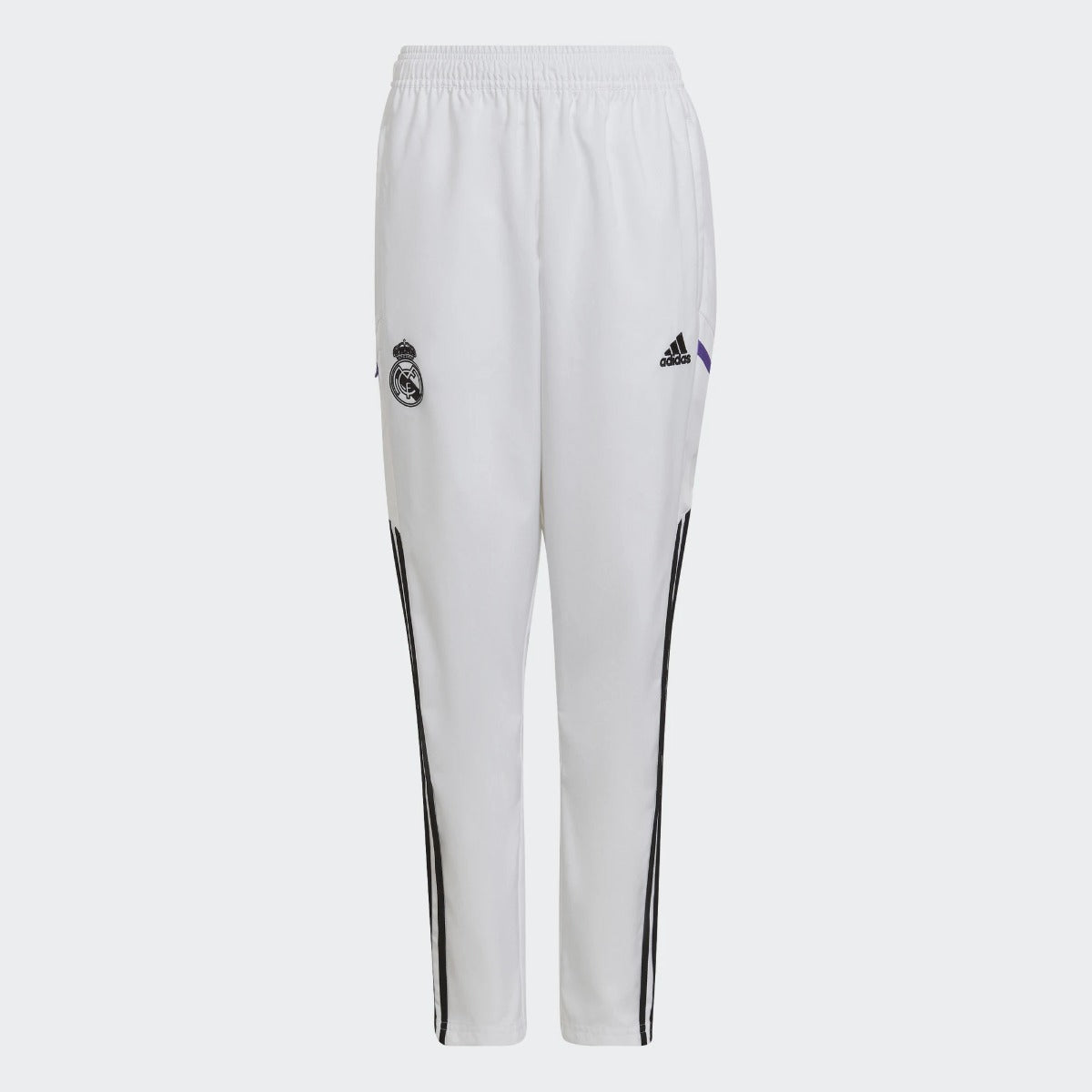 Pantalon de survêtement Real Madrid Condivo 2022/2023 Junior - Blanc/Violet