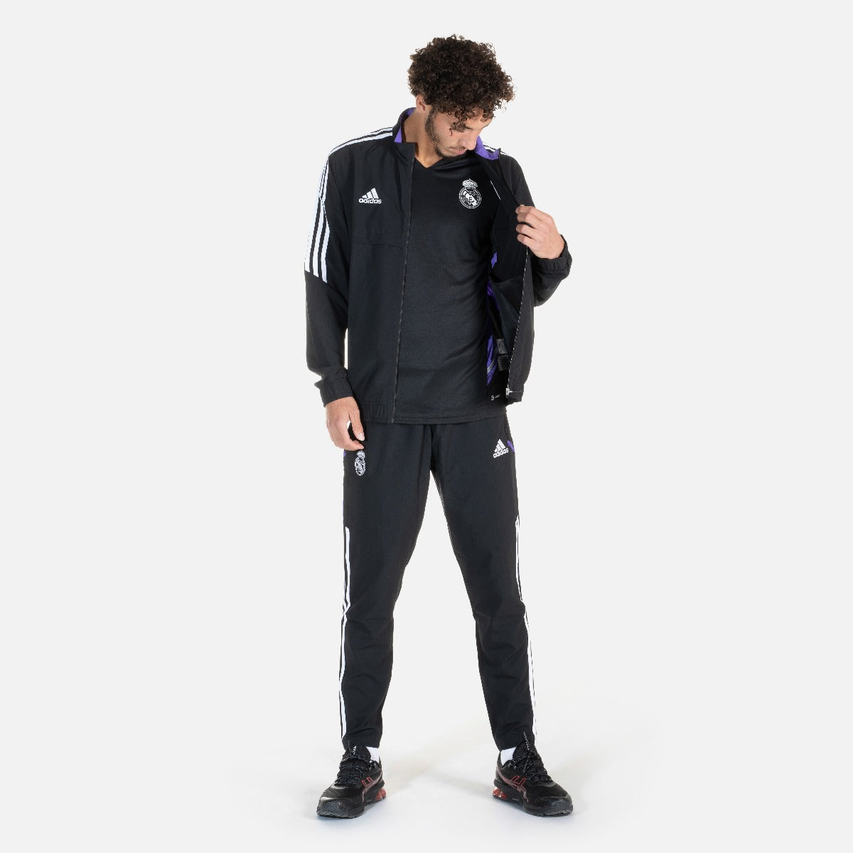 Real Madrid Condivo 2022/2023 Trainingshose – Schwarz/Weiß/Lila