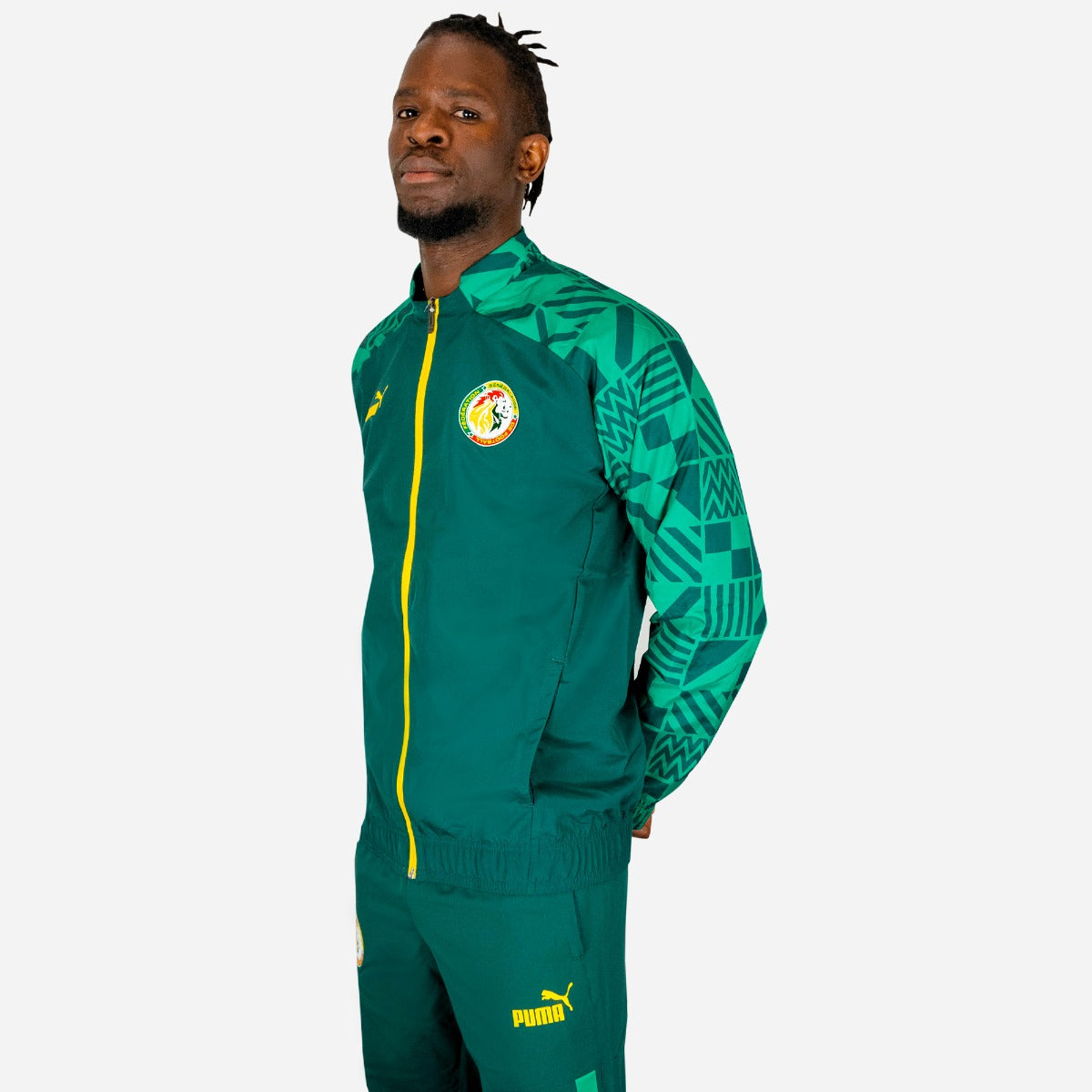 Veste de survêtement Sénégal 2022/2023 - Vert/Jaune