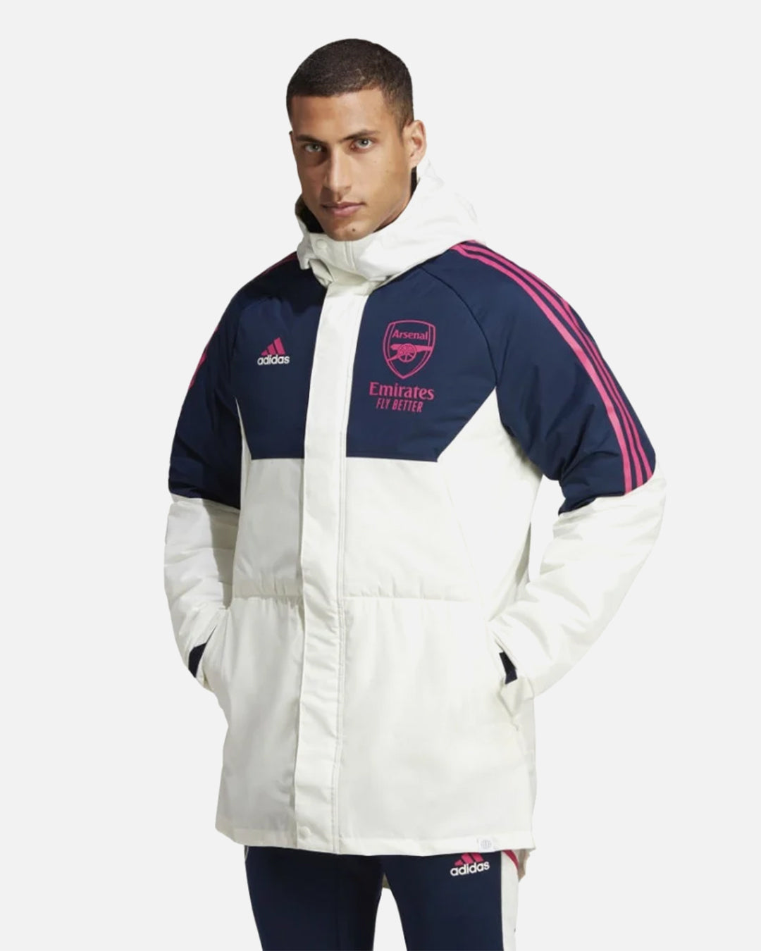 Parka Arsenal 2022/2023 - Blanc/Bleu/Rose