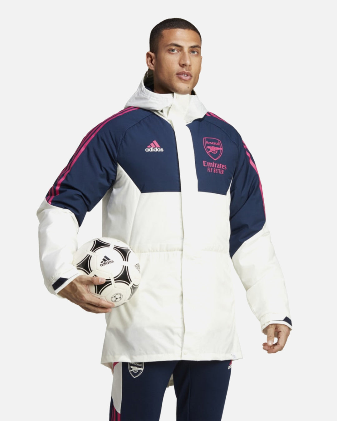 Parka Arsenal - Blanc/Bleu/Rose