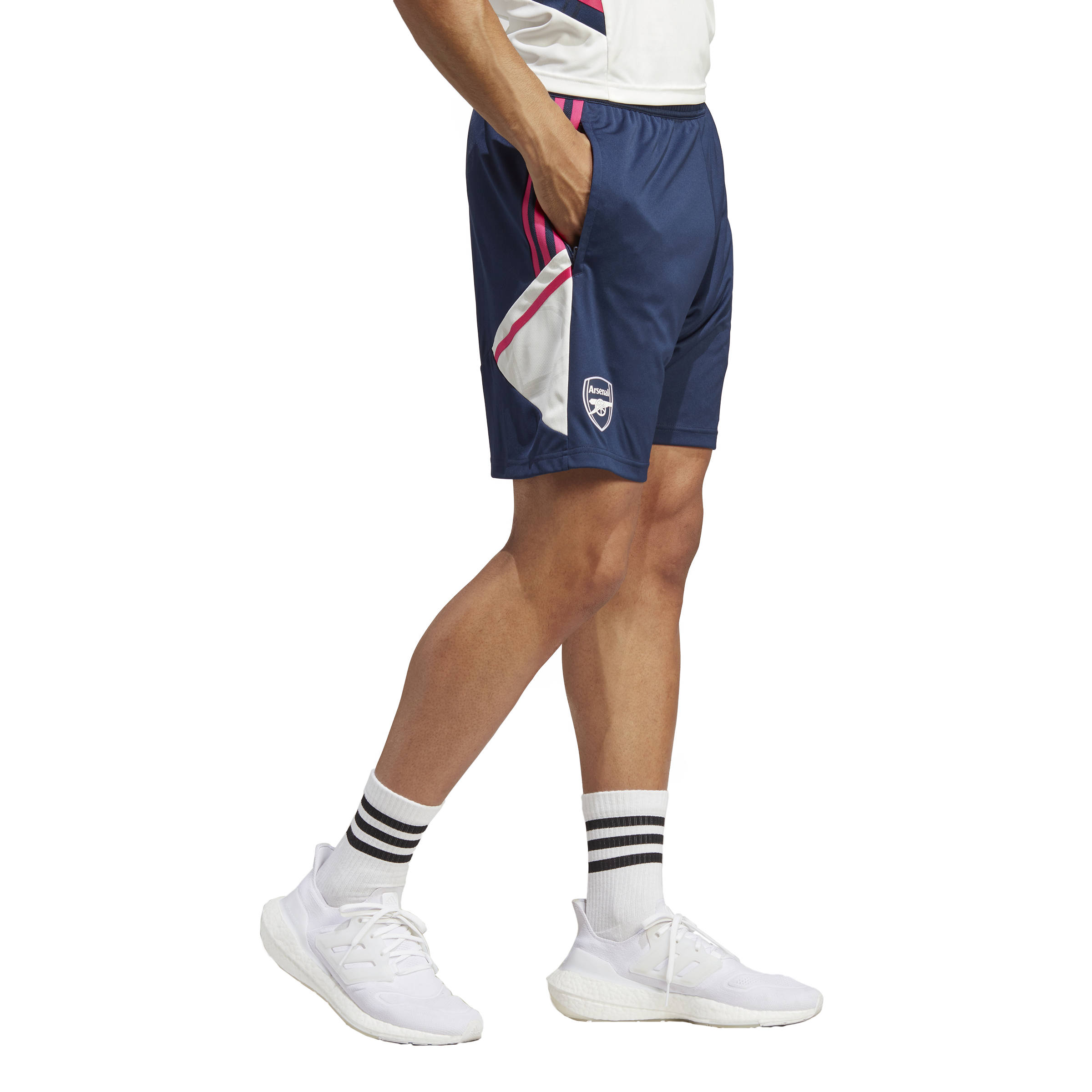 Arsenal Condivo Trainingsshorts 2022/2023 – Weiß/Blau/Pink