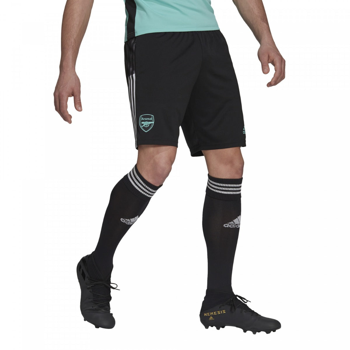 Pantaloncini da allenamento Arsenal Tiro 2021/2022 - Neri/Verdi