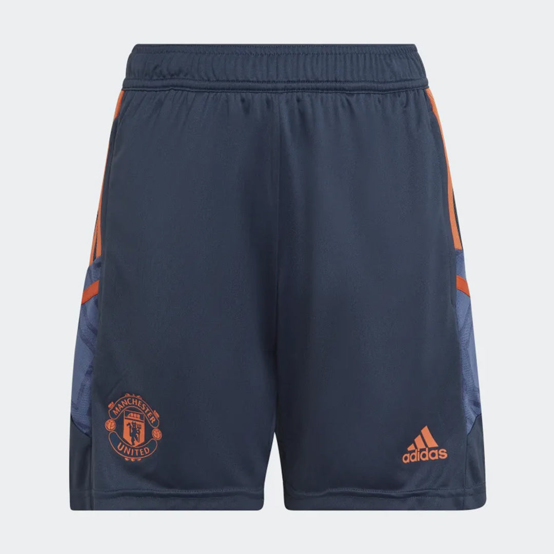 Short d'entrainement Manchester United Junior 2022/2023 - Bleu/Orange