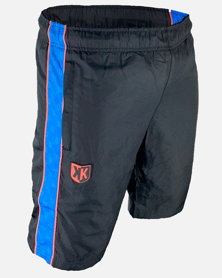 FK Gomorra Shorts – Schwarz/Blau/Orange