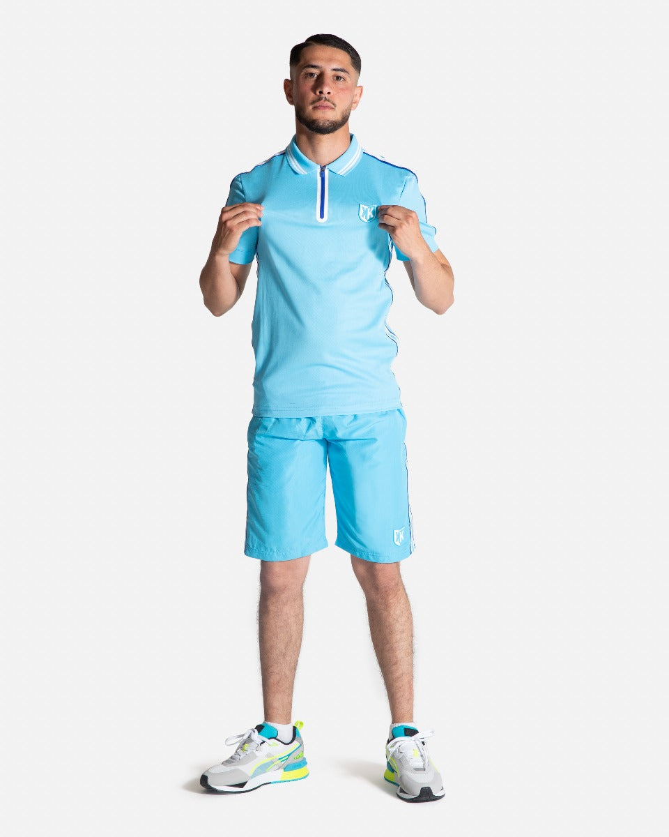FK Teams Shorts - Sky Blue/White
