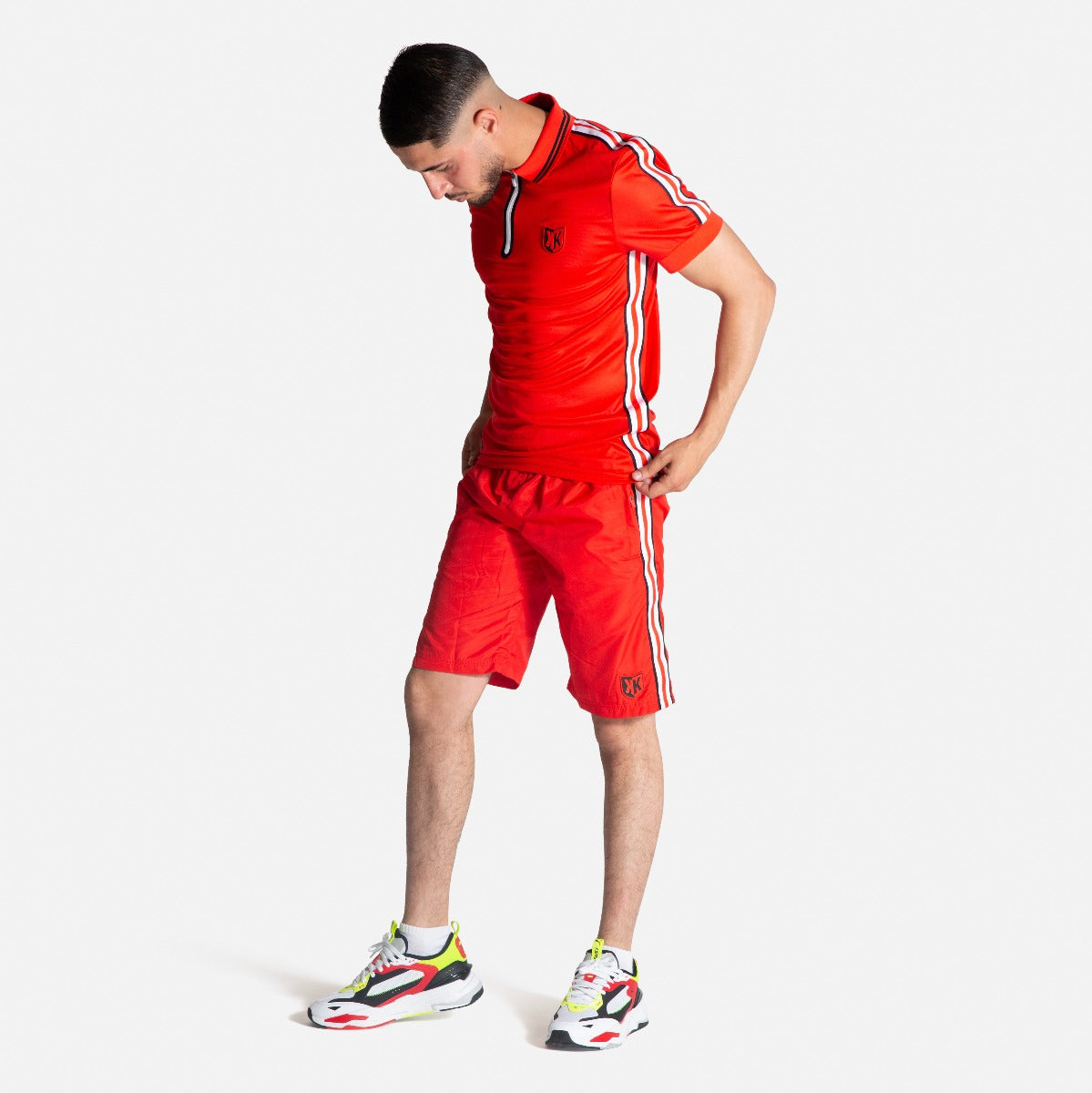 FK Teams Shorts - Red/White/Black