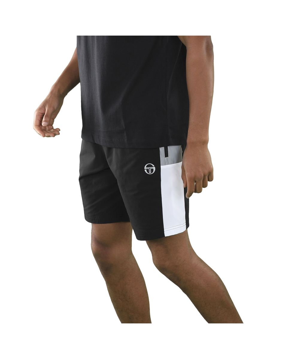 Short Sergio Tacchini NANSELMO - Noir/Blanc/Gris