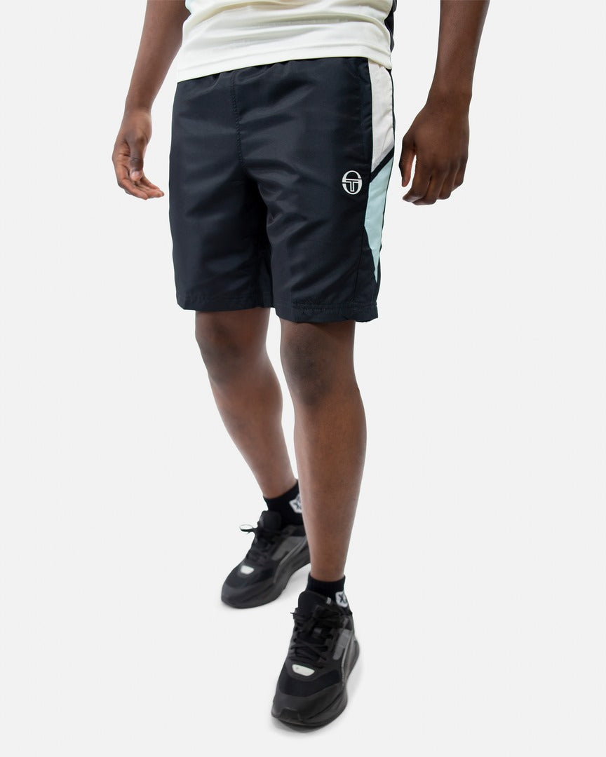 Sergio Tacchini Scaleno Shorts - Black/Blue/White