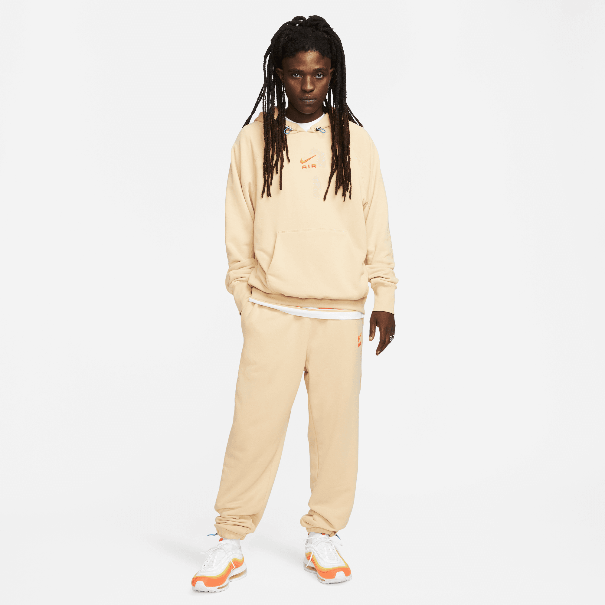 Nike top tracksuit beige