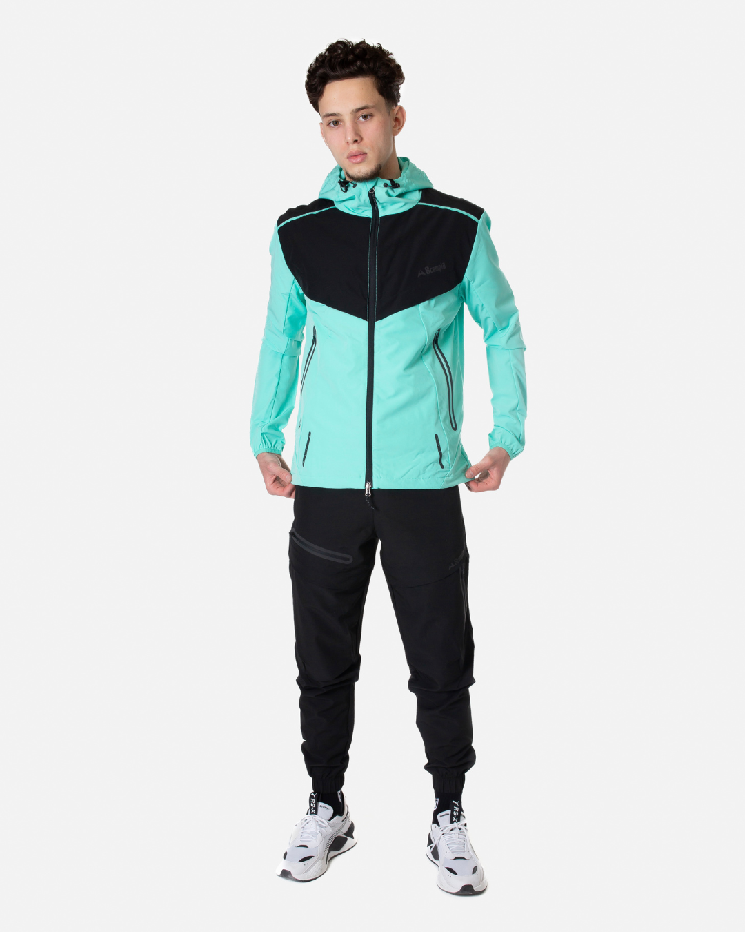 Scampia Scalare Tracksuit - Grey/Black  - Footkorner - Footkorner