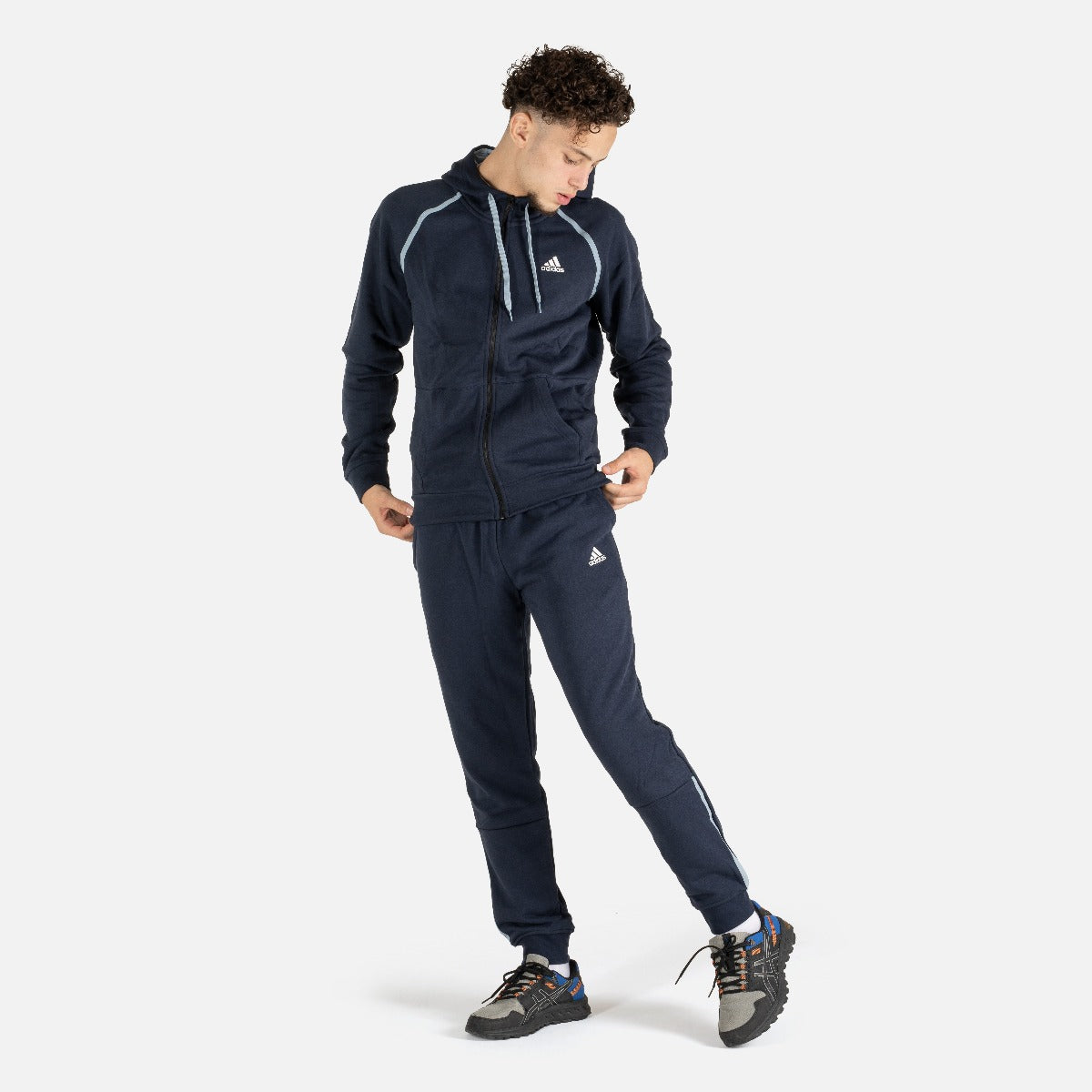 Tuta Adidas MTS Cotton Pip - Blu