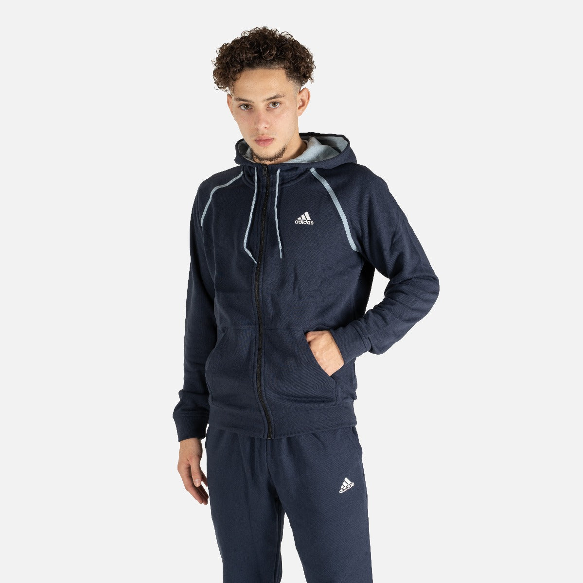 Tuta Adidas MTS Cotton Pip - Blu