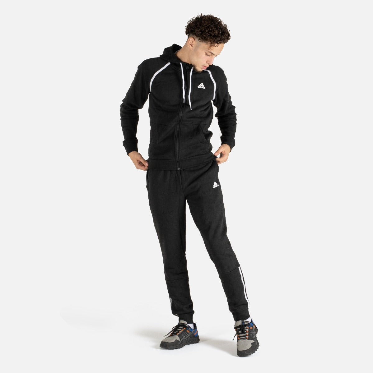 Chándal Adidas MTS Cotton Pip - Negro/Blanco