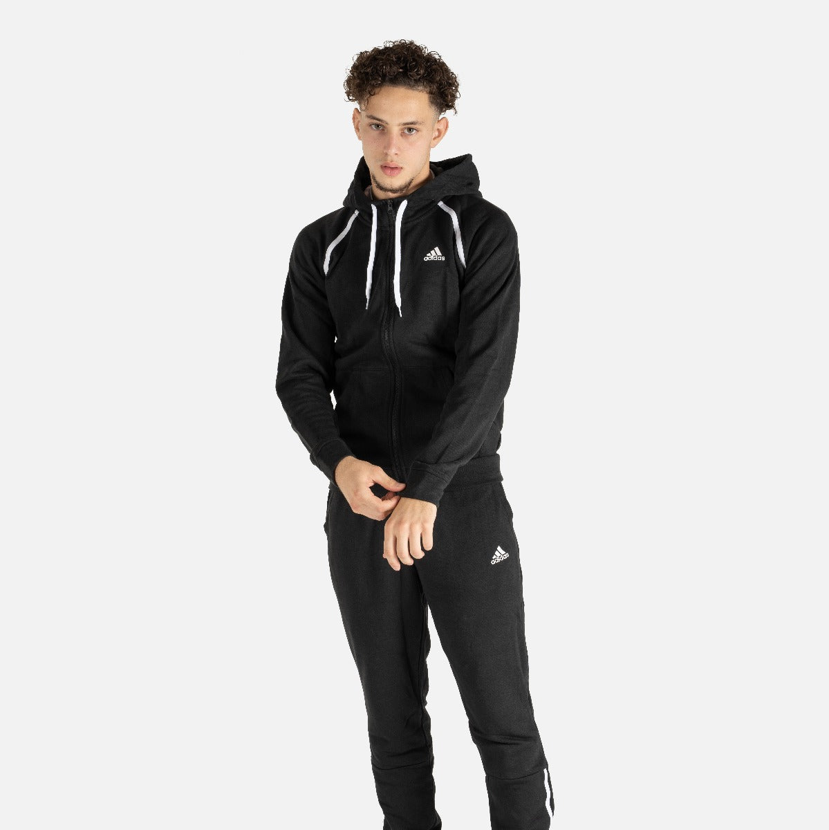 Chándal Adidas MTS Cotton Pip - Negro/Blanco