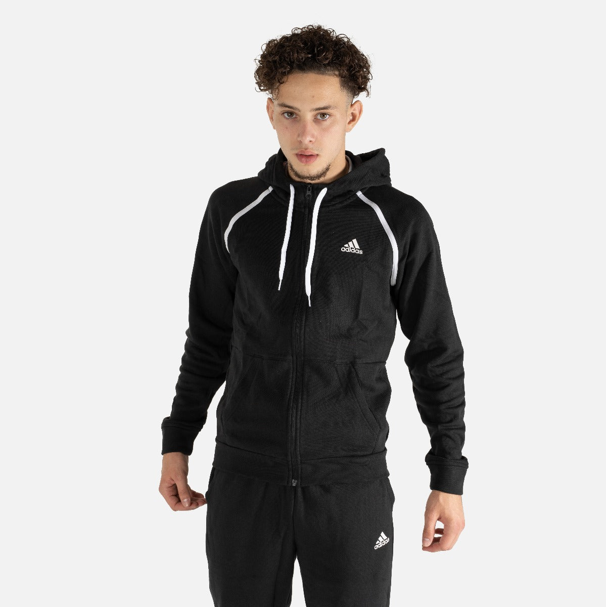 Chándal Adidas MTS Cotton Pip - Negro/Blanco