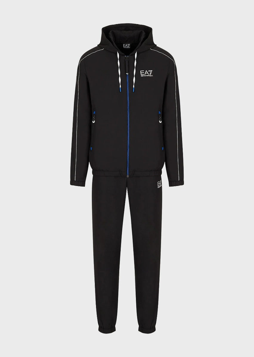 EA7 Ventus 7 Dynamic Athlete Tracksuit - Black/Blue