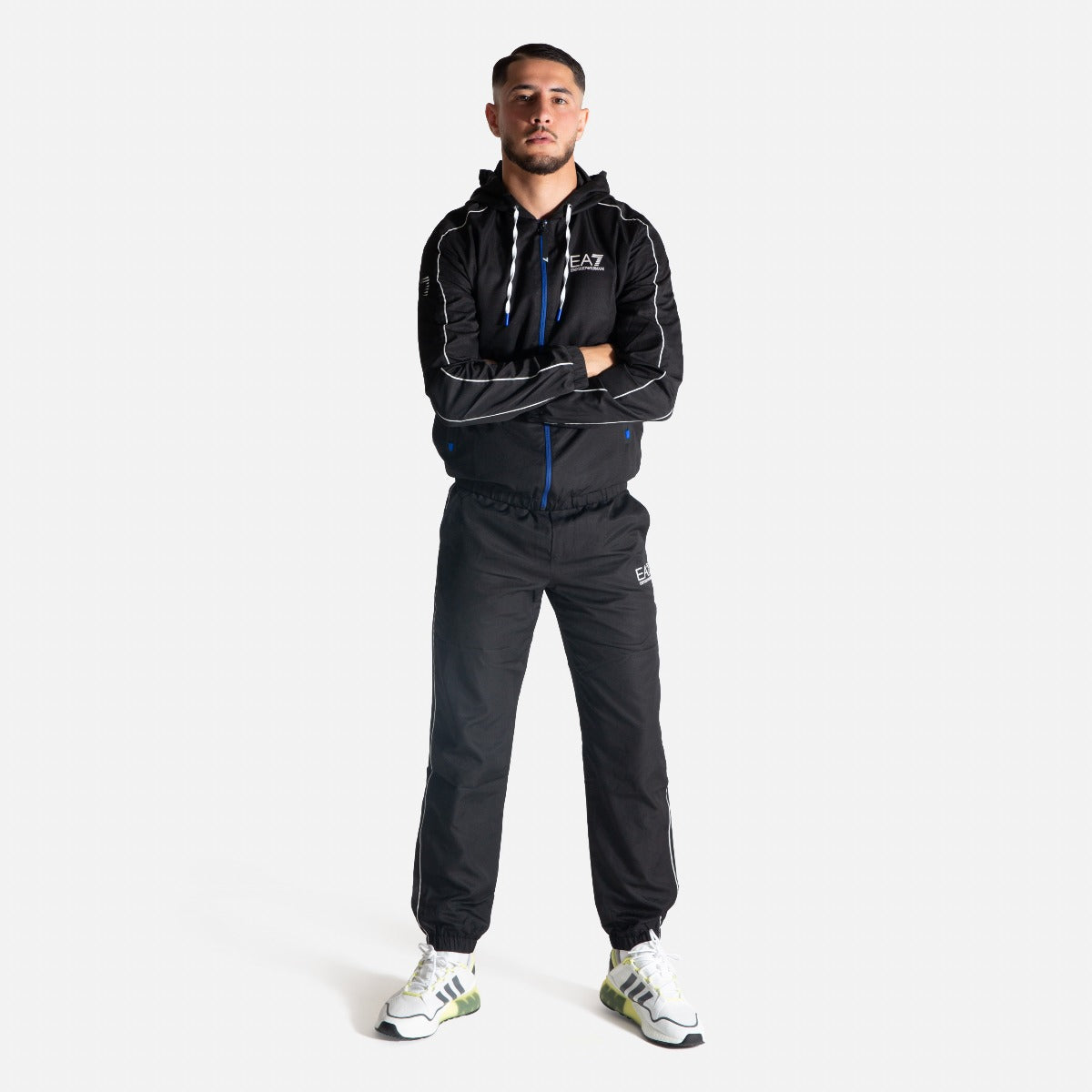EA7 Ventus 7 Dynamic Athlete Tracksuit - Black/Blue