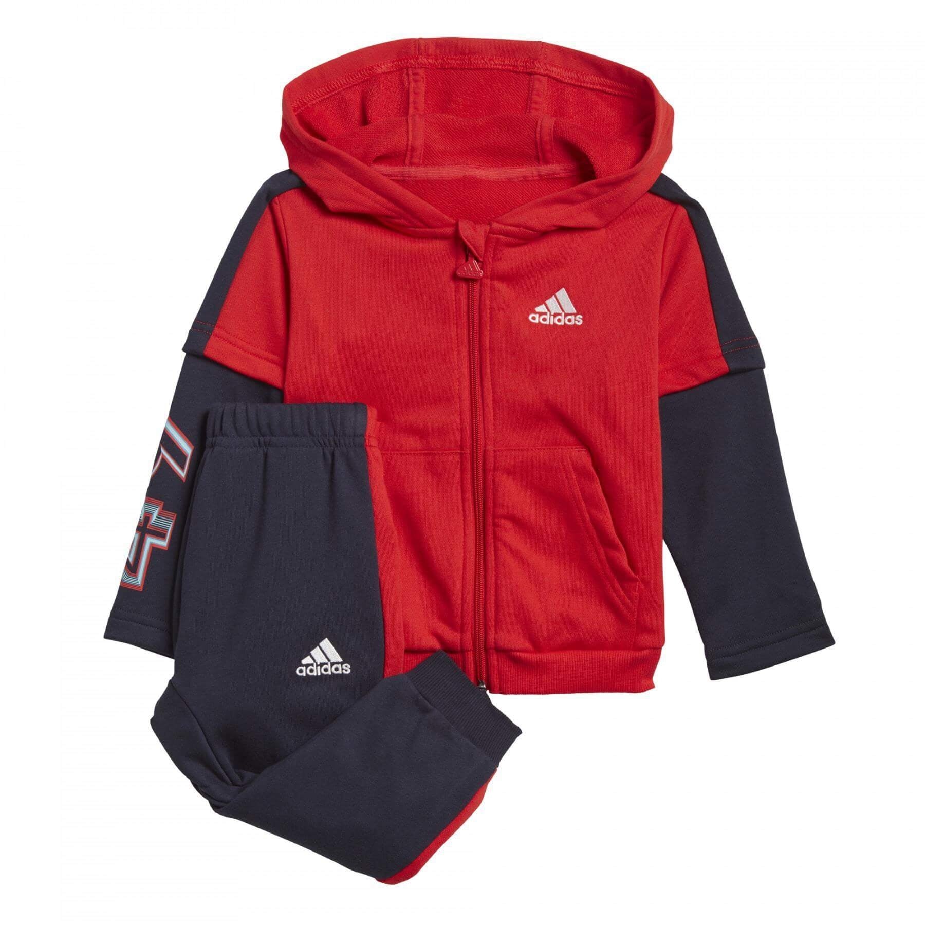 Tuta adidas deals rossa bambino