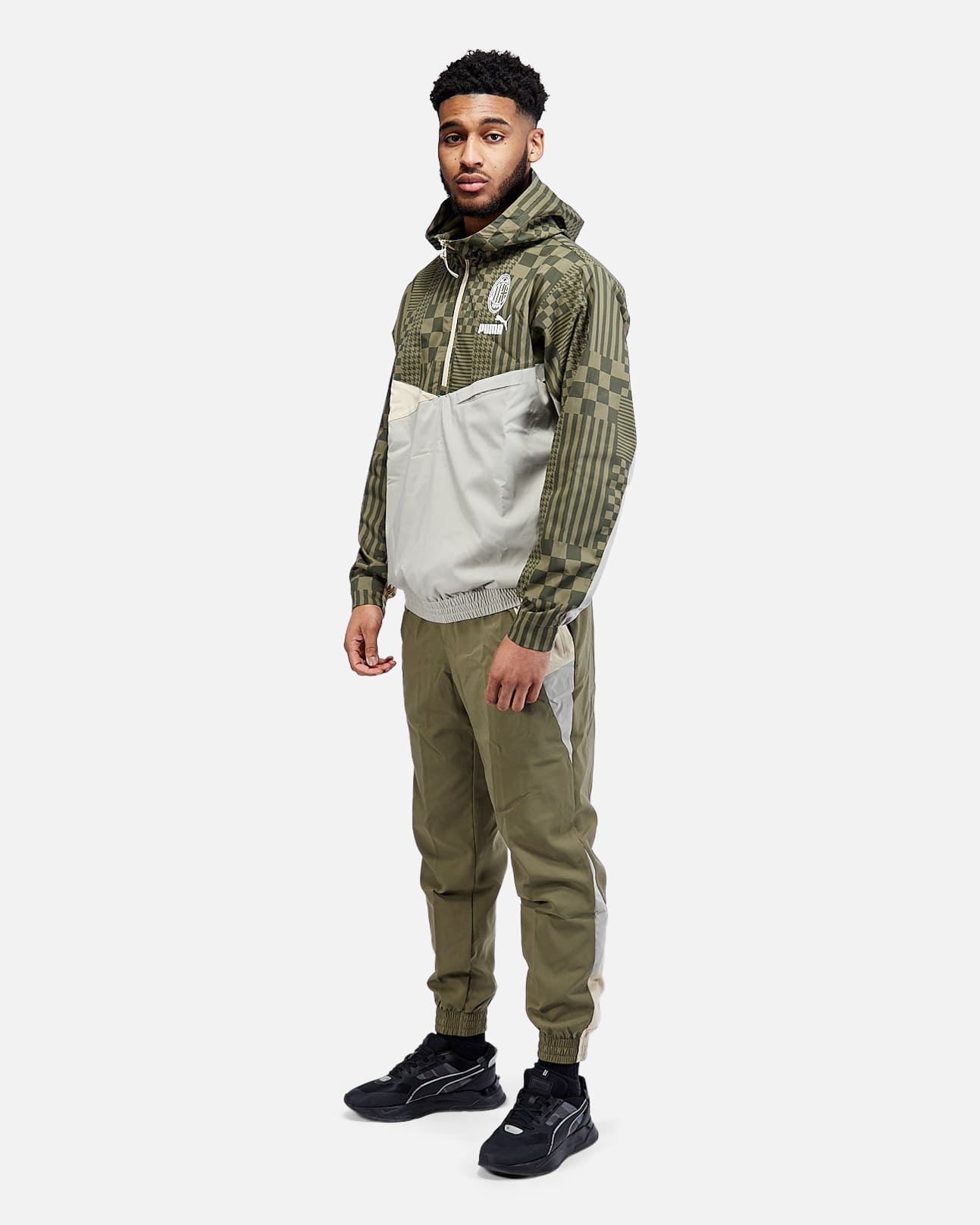 AC Mailand 2022/2023 Kapuzenpullover – Khaki/Grau