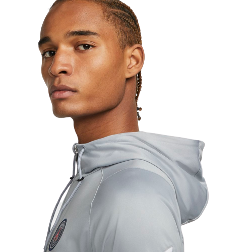 PSG Strike Fourth Hooded Tracksuit 2022 - Grey/Blue