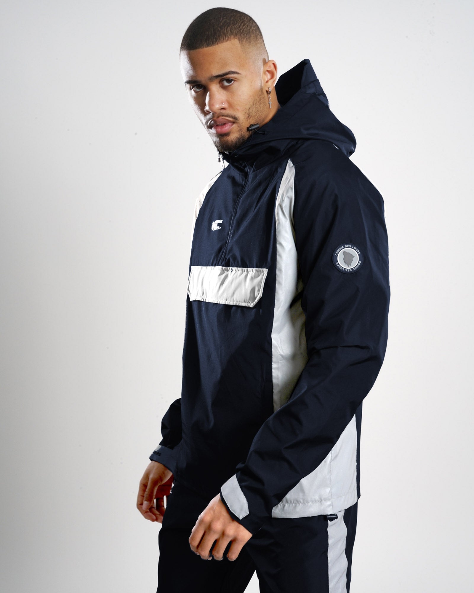 Tuta Bronx Comme des Loups - blu navy/bianca