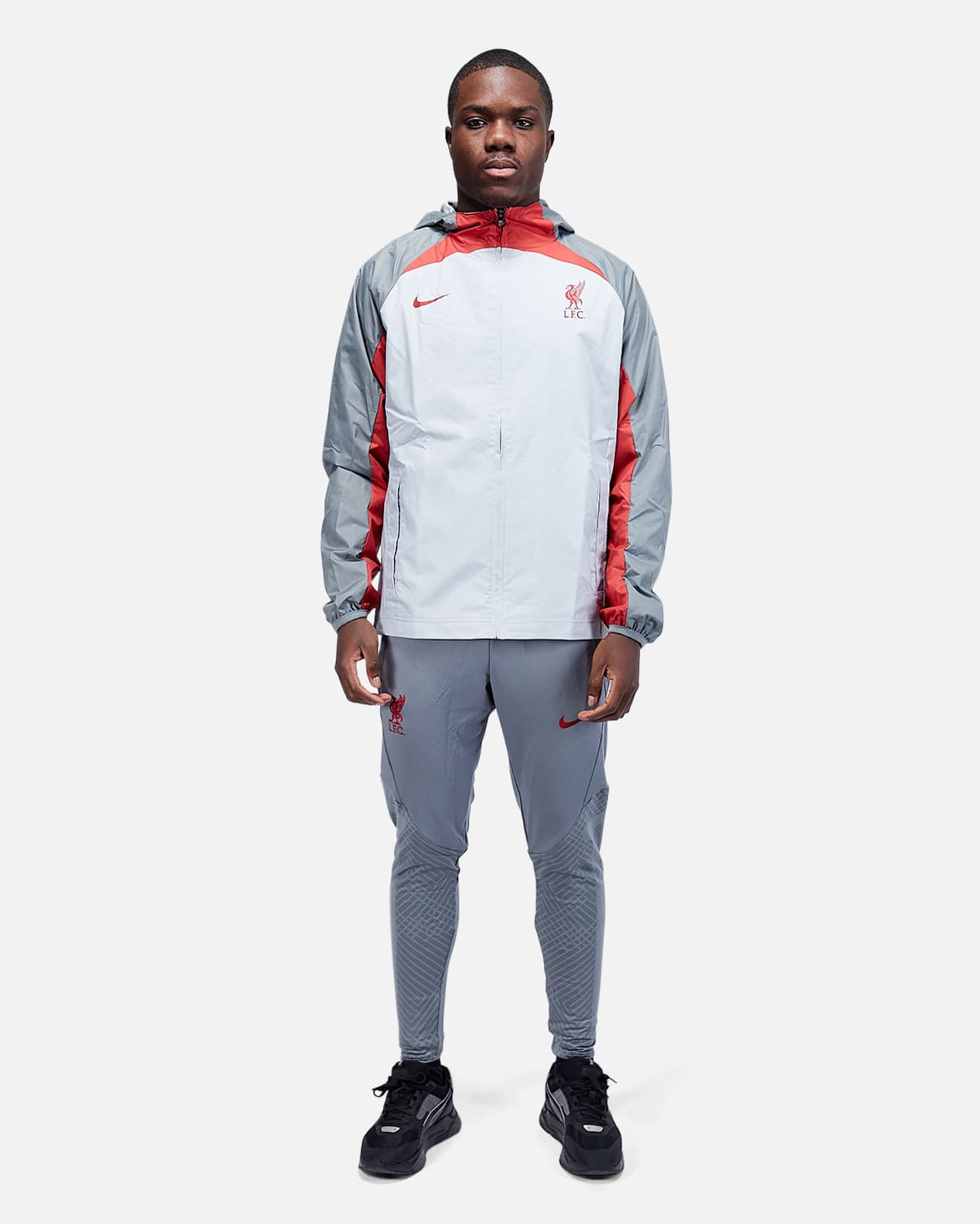 Chaqueta cortavientos Liverpool AWF 2022/2023 - Gris/Rojo