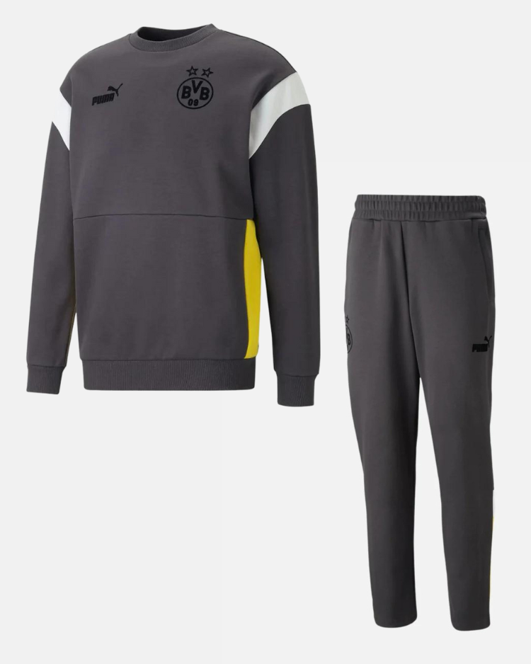 Survêtement Dortmund Archive 2022/2023 - Gris/Blanc/Jaune