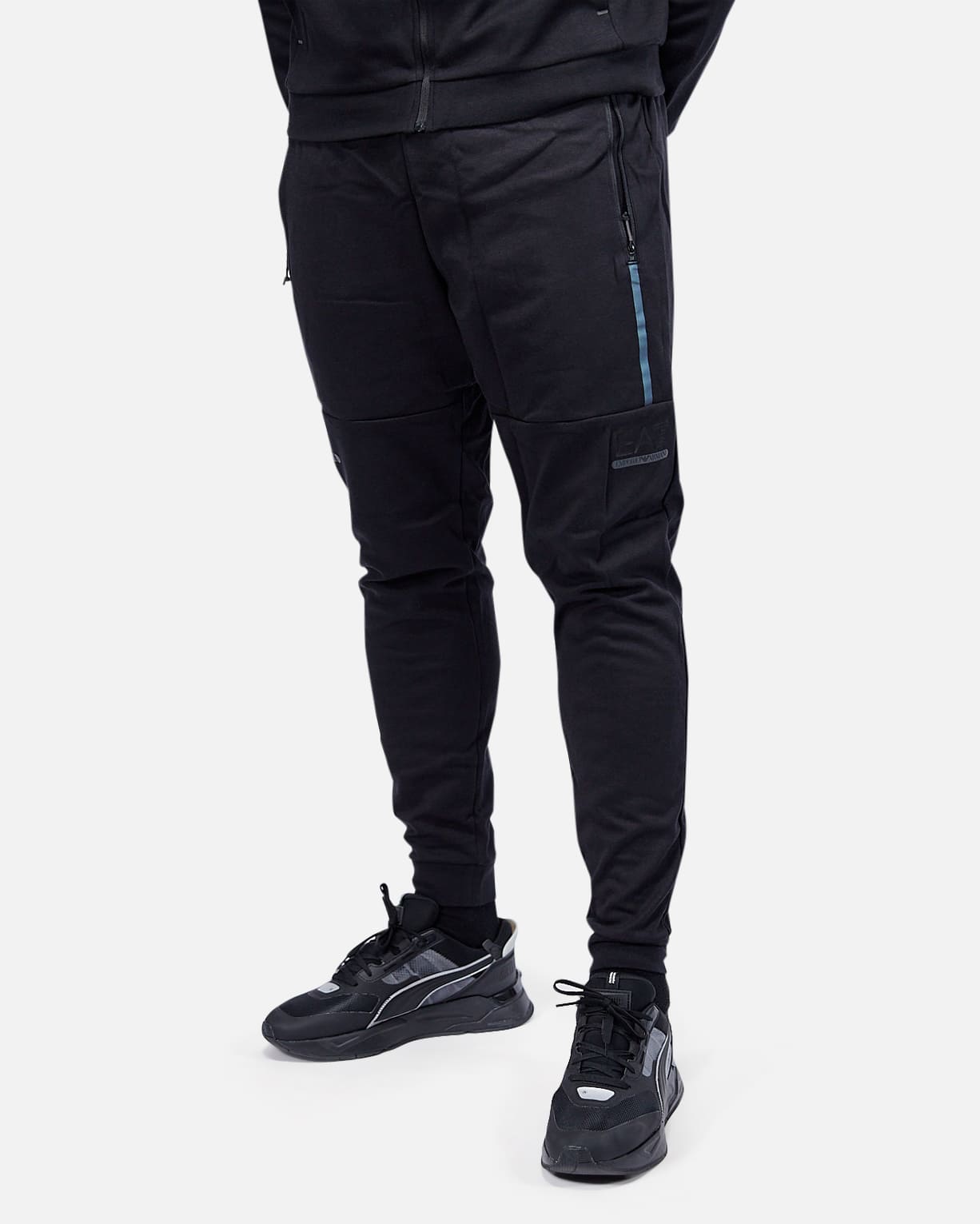 EA7 Trainingsanzug Hoodie Ventus 7 Trainingsanzug - Schwarz
