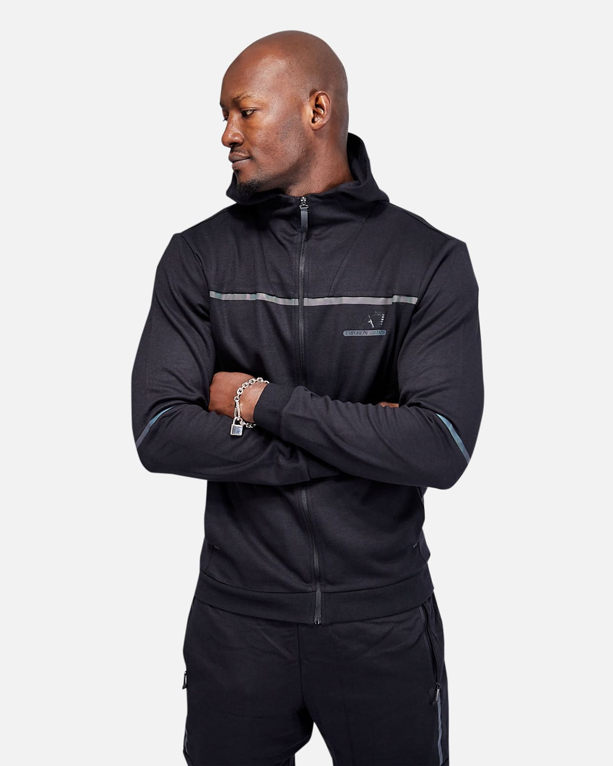 EA7 Trainingsanzug Hoodie Ventus 7 Trainingsanzug - Schwarz