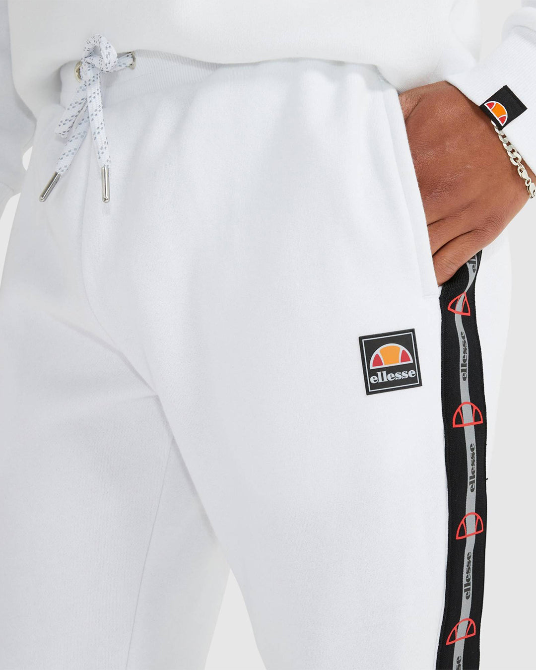 Pantalon de survêtement Ellesse Jettan - Blanc/Noir