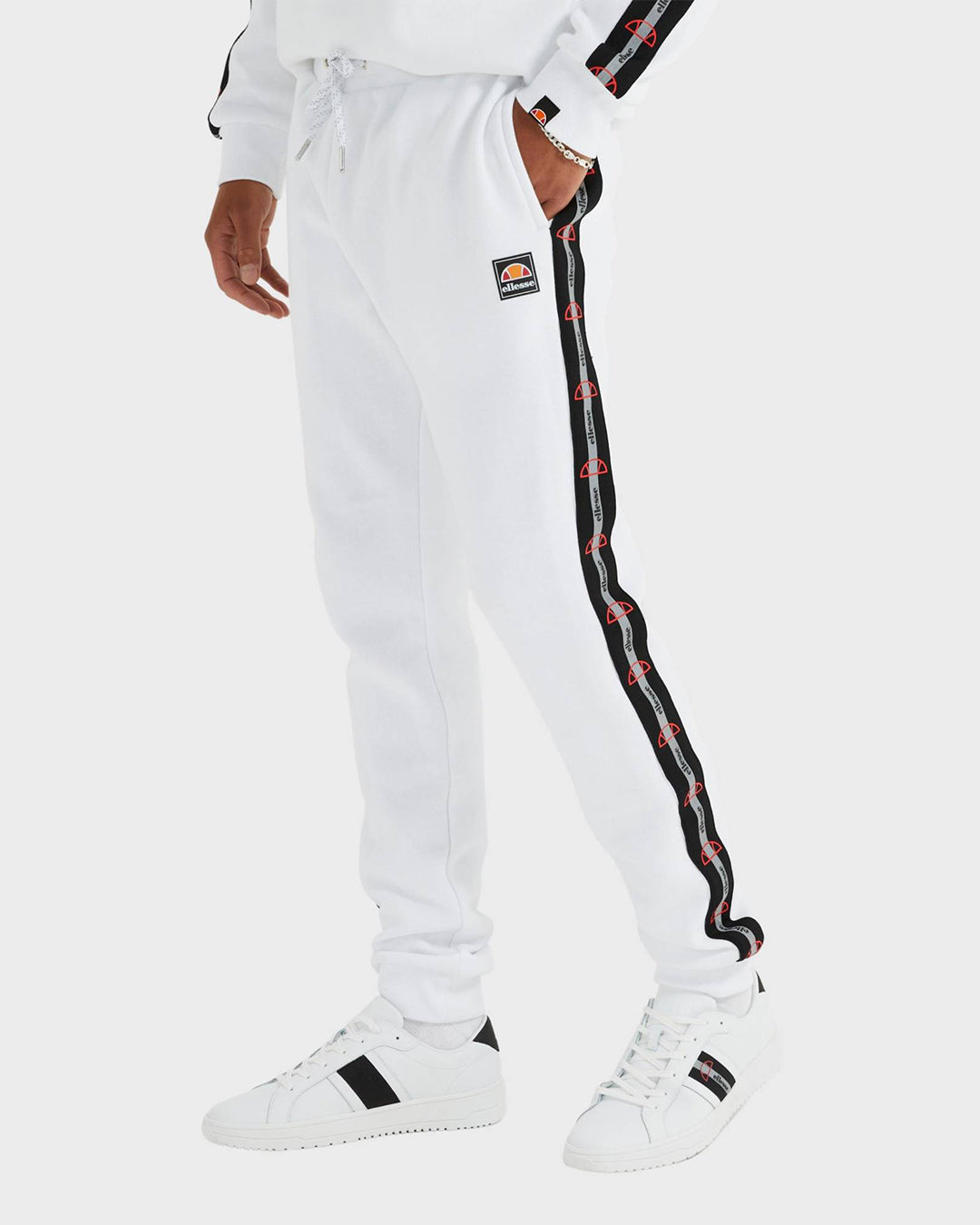 Pantalon de survêtement Ellesse Jettan - Blanc/Noir
