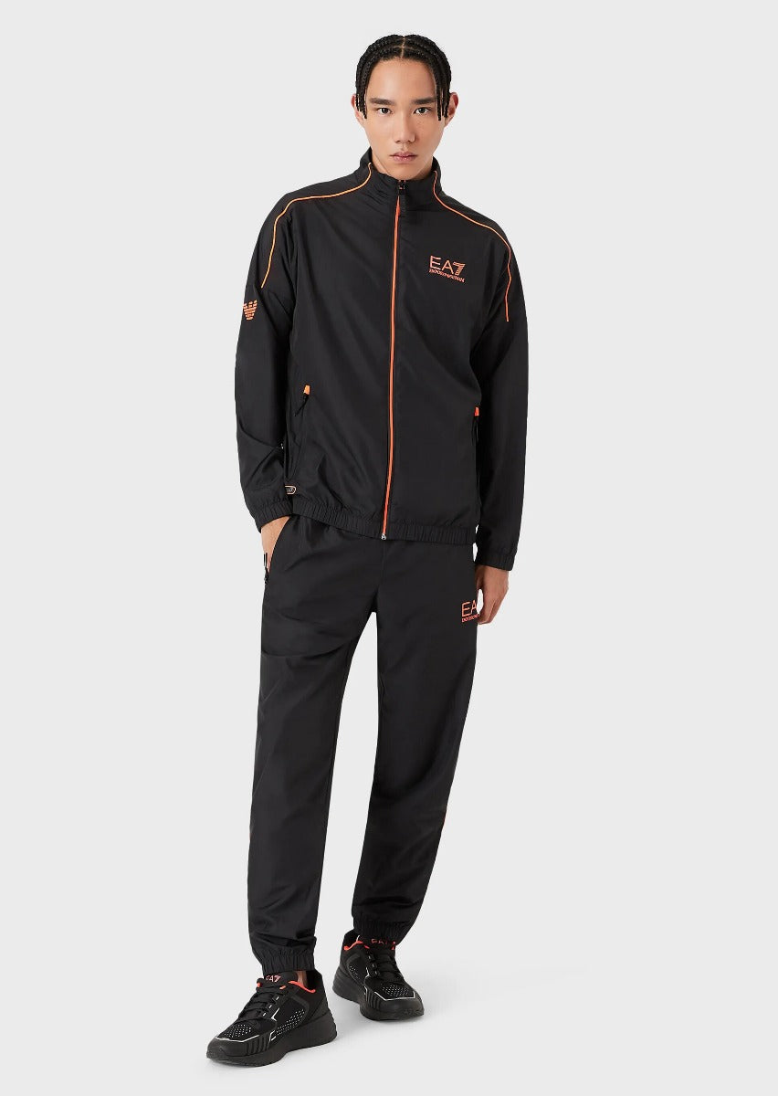 Emporio Armani EA7 Ventus 7 Tracksuit - Black/Orange