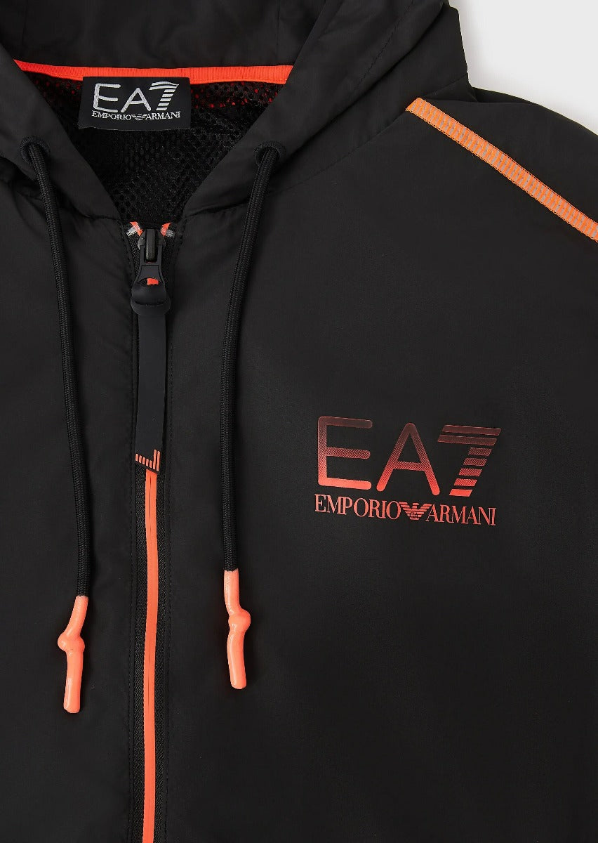 Emporio Armani EA7 Ventus 7 Technical Tracksuit - Black/Orange
