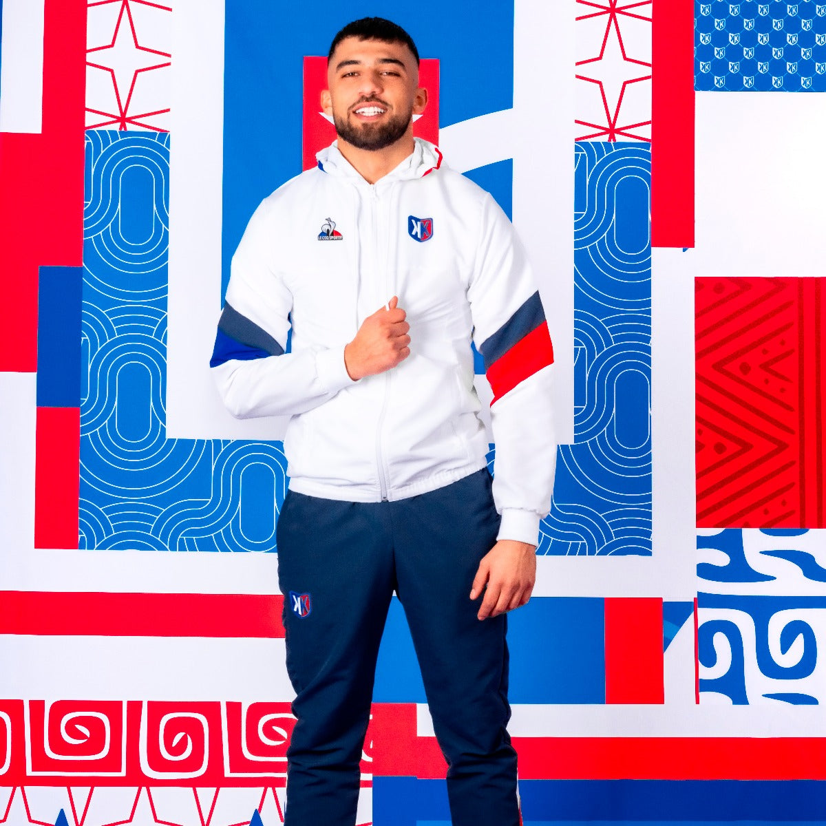 FK x Le Coq Sportif Tracksuit - White/Blue/Red