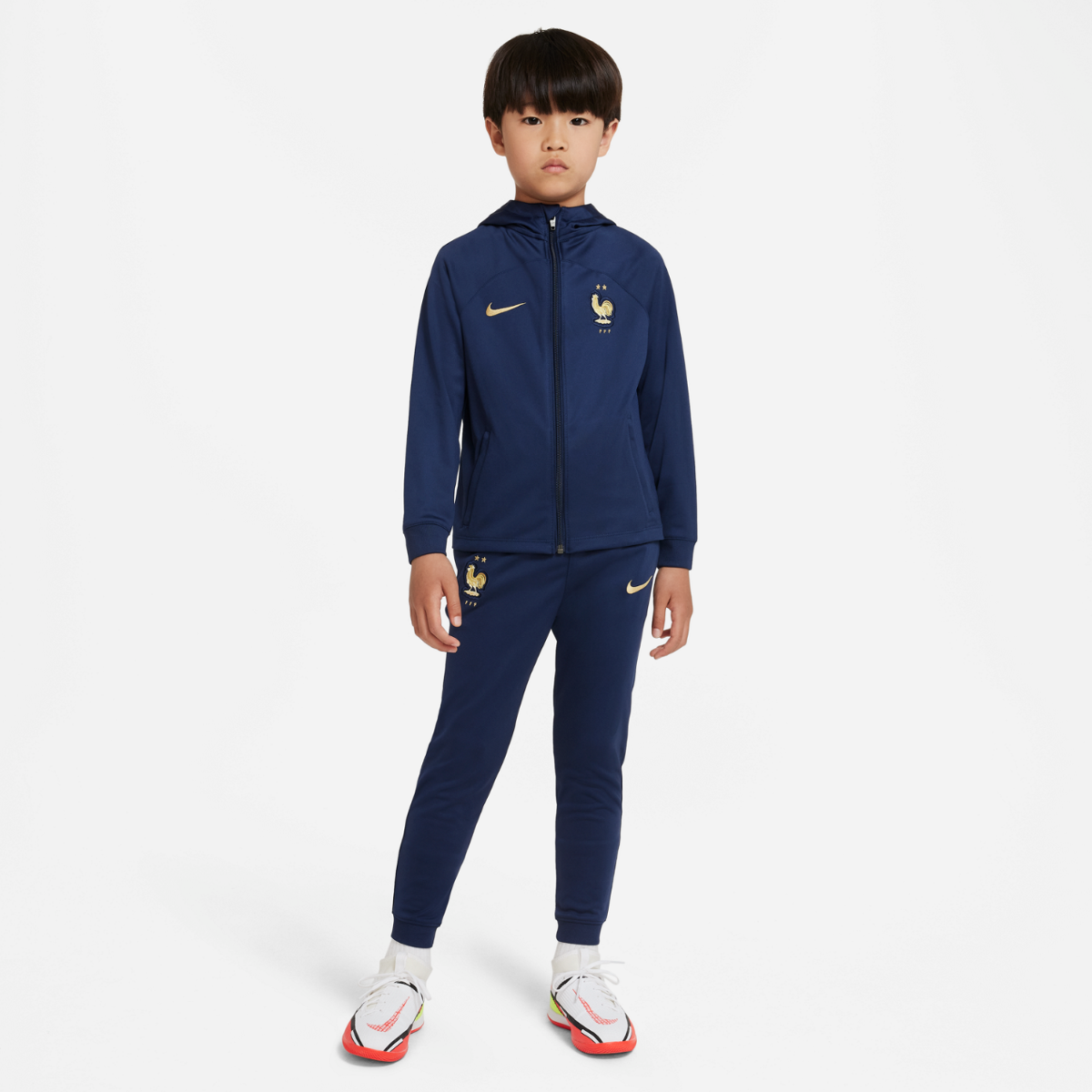 FFF Ensemble Survêtement Enfant Collection Officielle Equipe de France de  Football - Garçon 4 Ans : : Mode