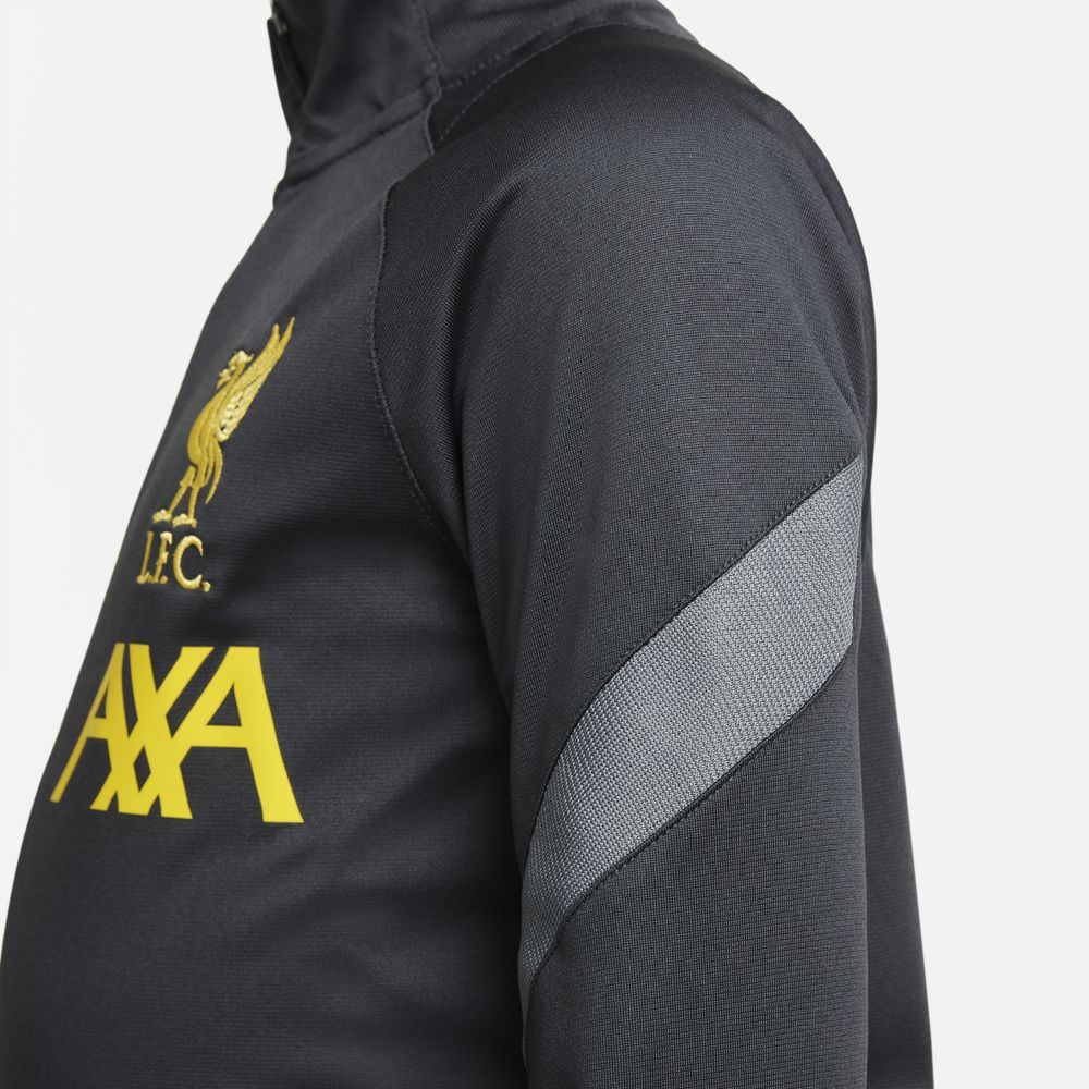 Liverpool Strike Junior Tracksuit 2021/2022 - Grey/Yellow
