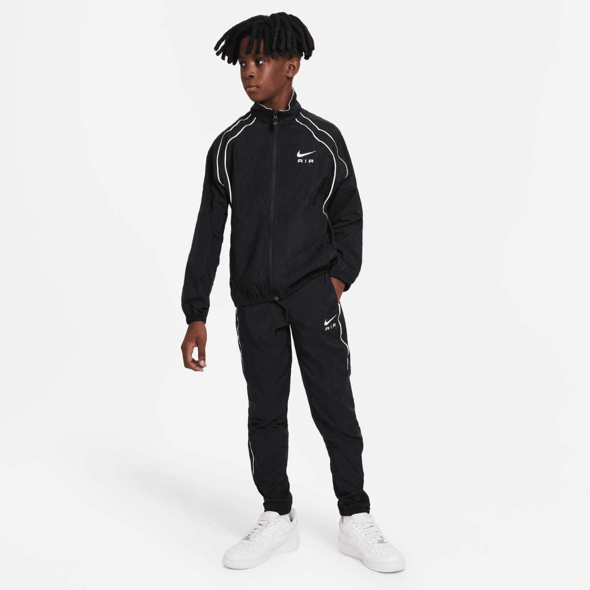 Nike Air Junior Tracksuit Black White Footkorner