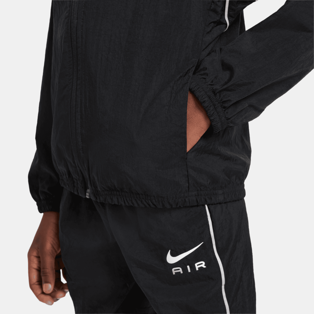 Nike Air Junior-Trainingsanzug – Schwarz/Weiß
