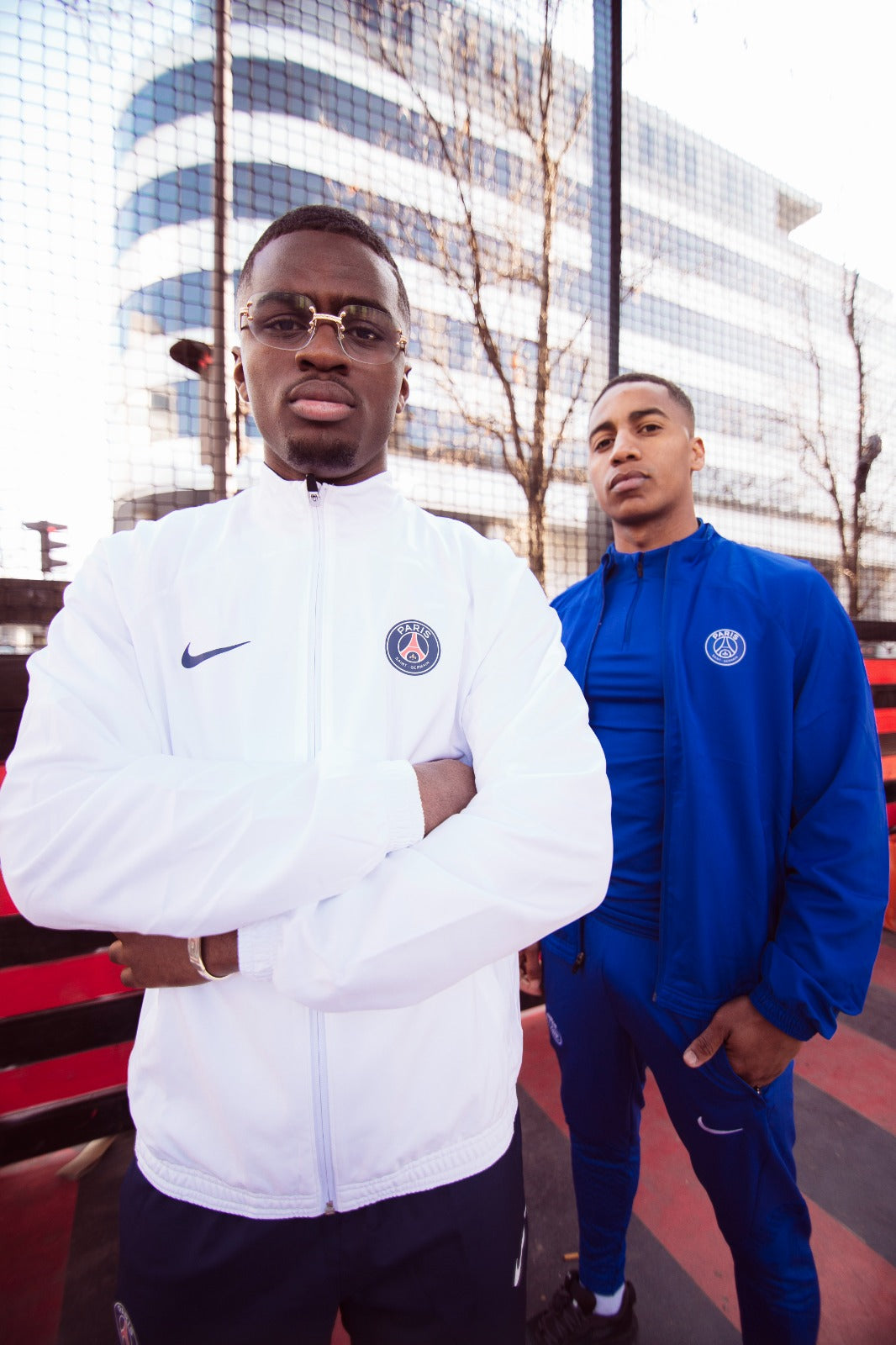 Tuta PSG Strike 2022/2023 - Bianca/Blu