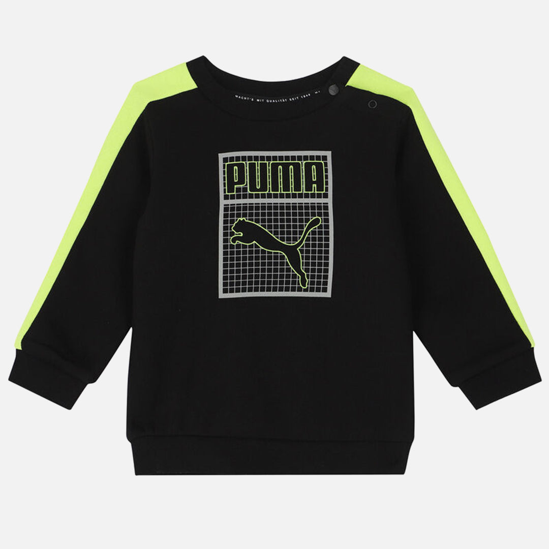 Puma Baby Tracksuit - Black/Grey/Green