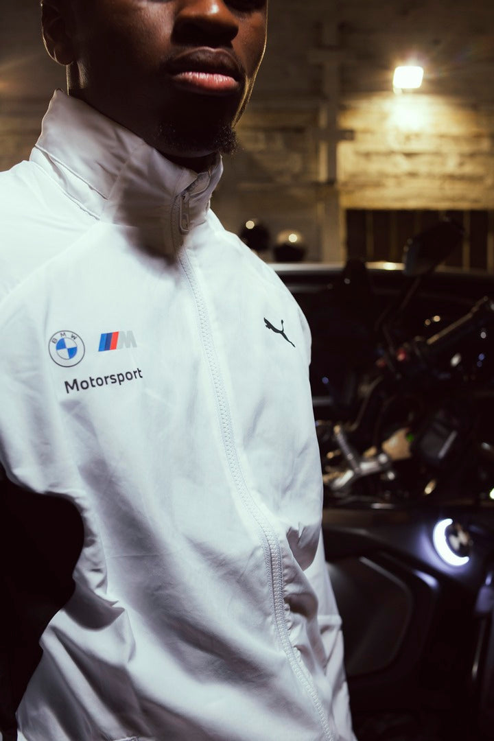 Puma BMW Motorsport Jacke – Weiß/Schwarz
