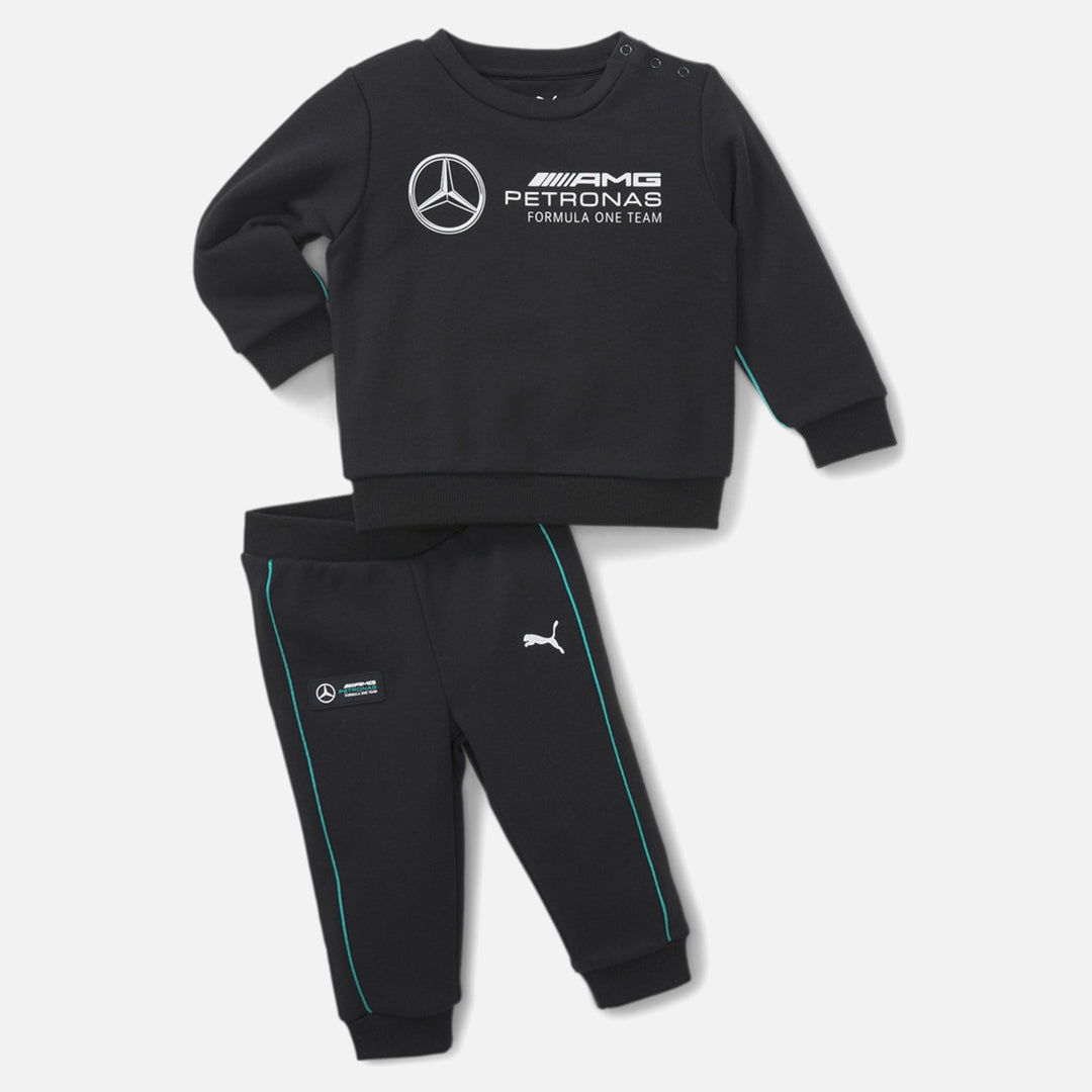 Survêtement Puma Mercedes-AMG Petronas Motorsport Bébé - Noir/Blanc/Vert